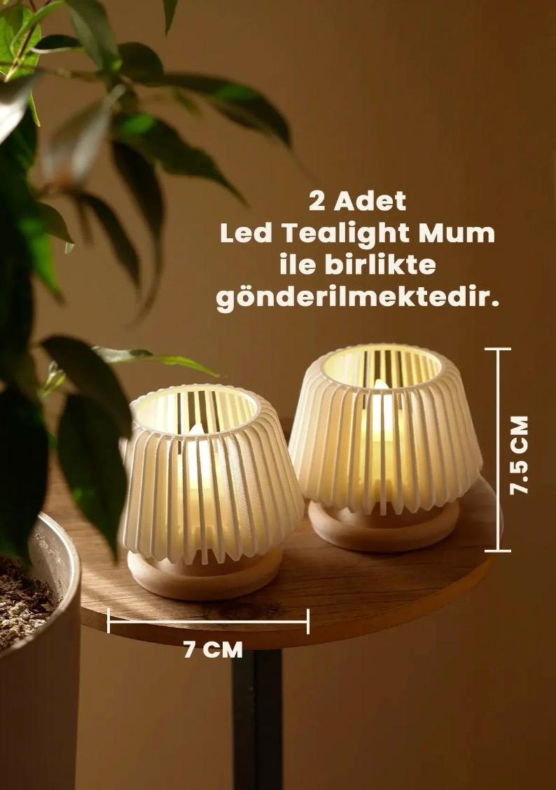 Dekoratif led Tealight Mumluk - Görsel 4